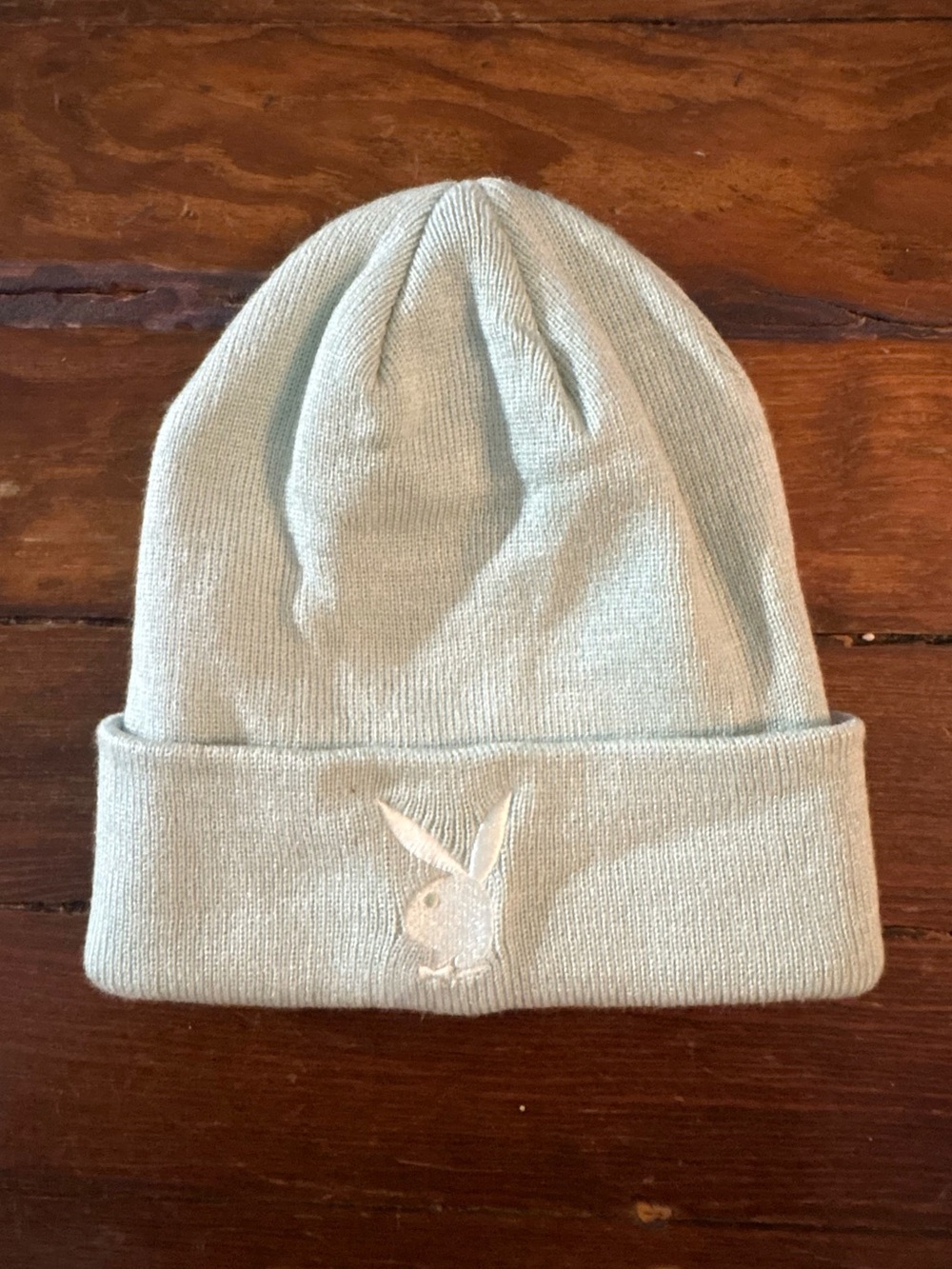Playboy seafoam green beanie hat